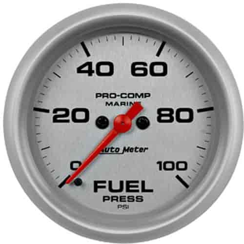 Pro-Comp Ultra Lite Marine Fuel Pressure Gauge Diameter: 2-5/8"
