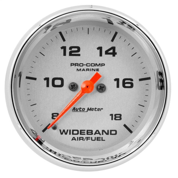 Pro-Comp Marine Wideband Air/Fuel Gauge 2-5/8" Chrome