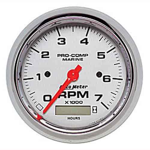 Pro-Comp Ultra Lite Marine Tachometer With Hourmeter Diameter: 3-3/8"