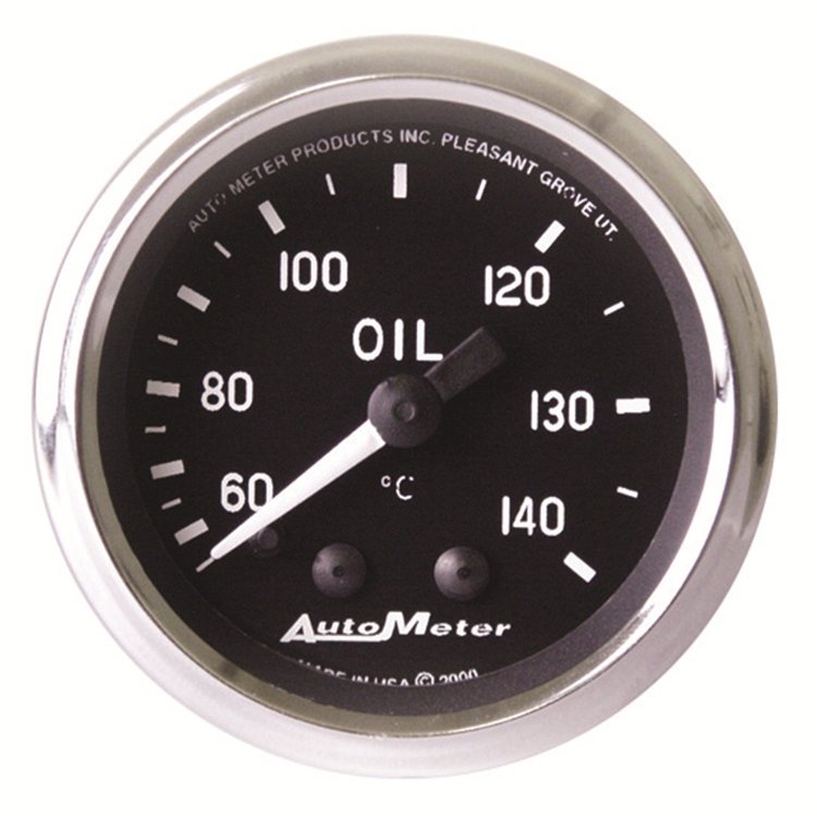 Cobra Oil Temperature Gauge 2-1/16" Mechanical