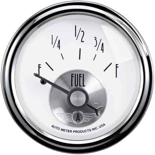 Prestige Pearl 2-1/16" Fuel Level Gauge 240-33 ohms