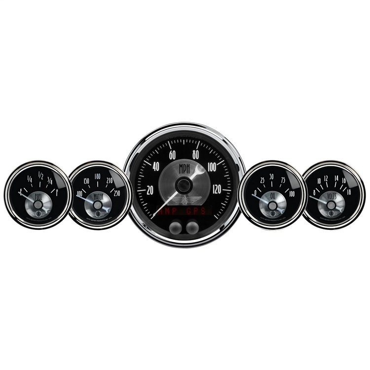Black Diamond 5-Gauge Kit 3-3/8" Electrical GPS Speedometer (140 mph)
