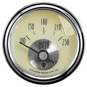Antique Ivory Water Temperature Gauge 2-1/16" Electrical