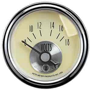 Antique Ivory Voltmeter 2-1/16" Electrical