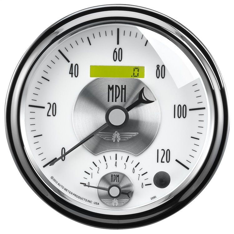 Prestige Pearl 5" Combo Gauge Tachometer (8,000 RPM)