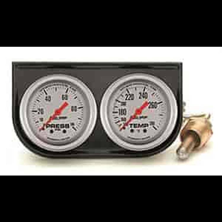 Dash Gauge Panel (2) 3-3/8" Tach/Speedo Gauges