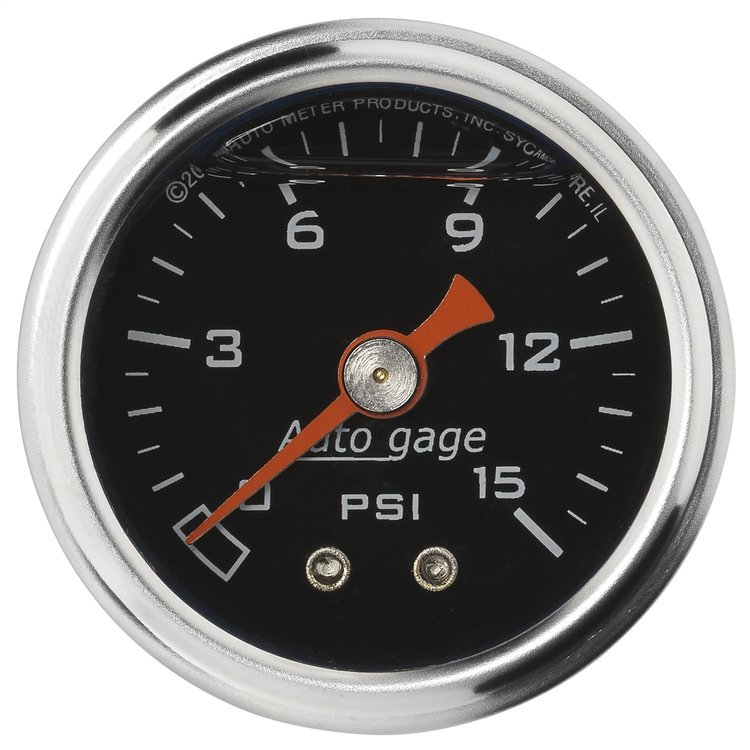Direct Mount Pressure Gauge 1-1/2" Liquid Filled Mechanical