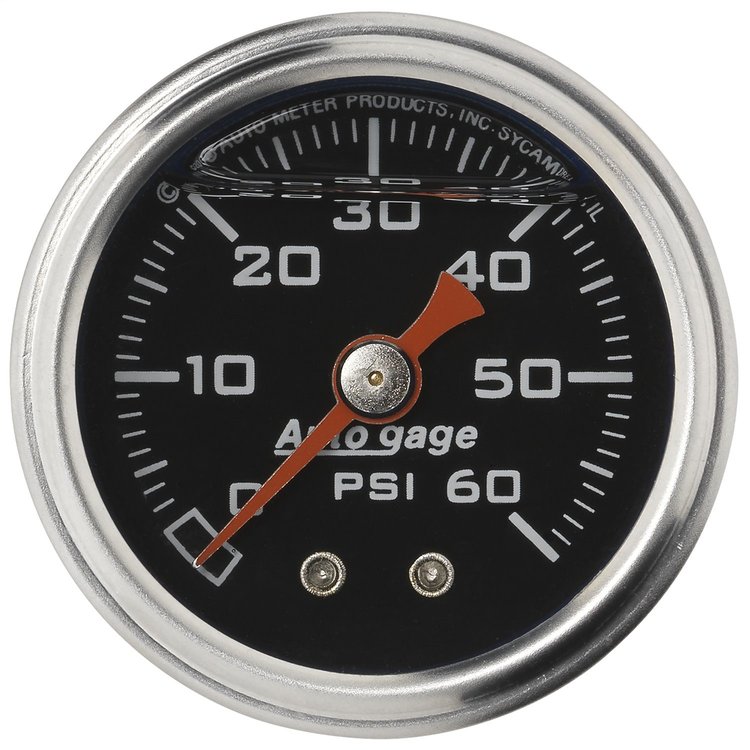 Direct Mount Pressure Gauge 1-1/2" Liquid Filled Mechanical