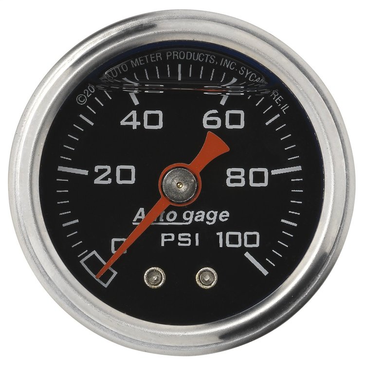 Direct Mount Pressure Gauge 1-1/2" Liquid Filled Mechanical