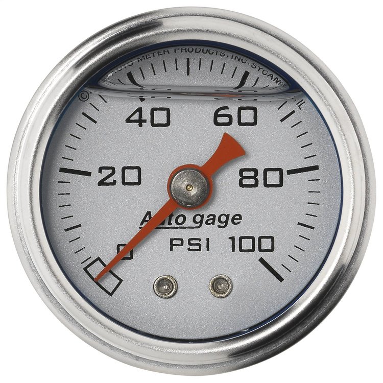 Direct Mount Pressure Gauge 1-1/2" Liquid Filled Mechanical