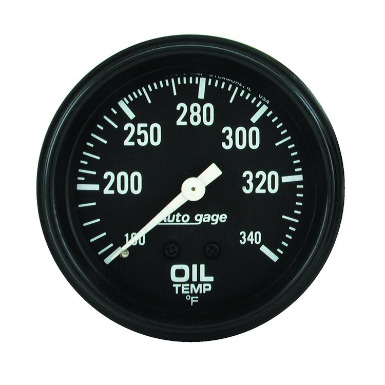 Autogage Oil Temperature Gauge 100°-340° F