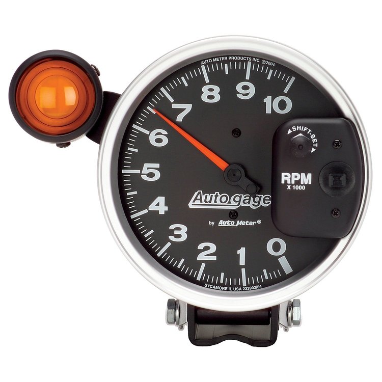 Autogage Pedestal-Mount Tach 10,000 RPM with Shiftlight