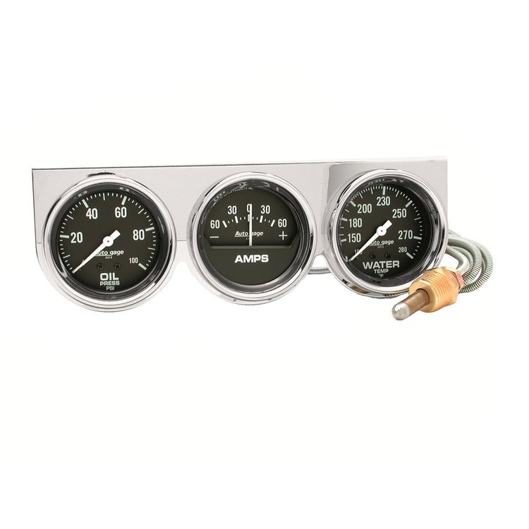 Autogage Gauge Trio Oil Pressure, 0-100 psi