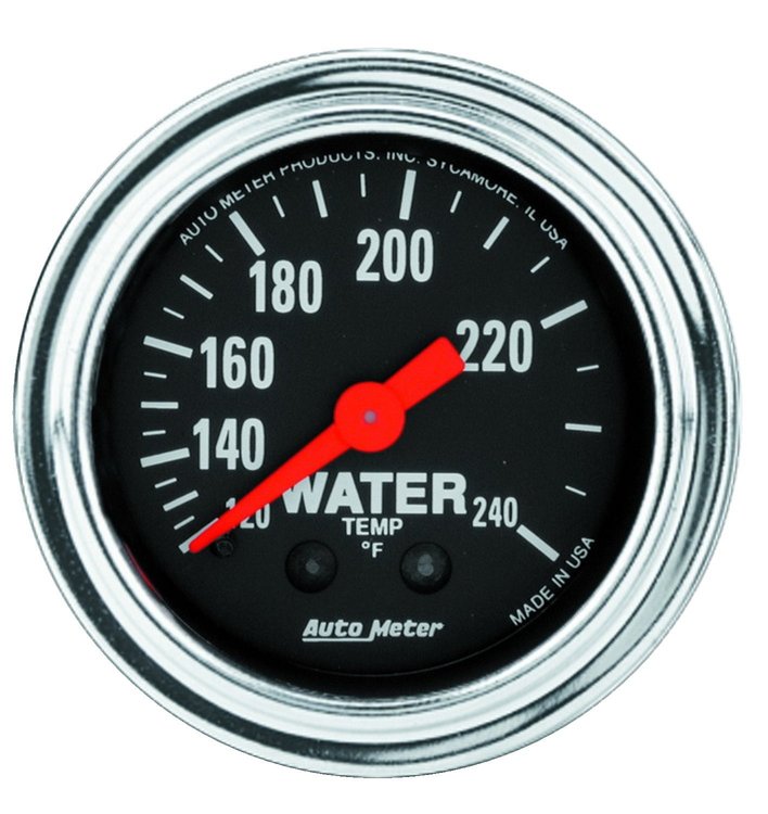Traditional Chrome Water Temperature Gauge 2-1/16" mechanical