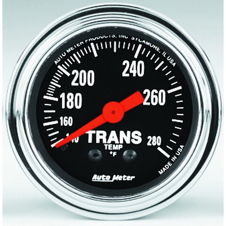 Traditional Chrome Transmission Temperature Gauge 2-1/16" mechanical