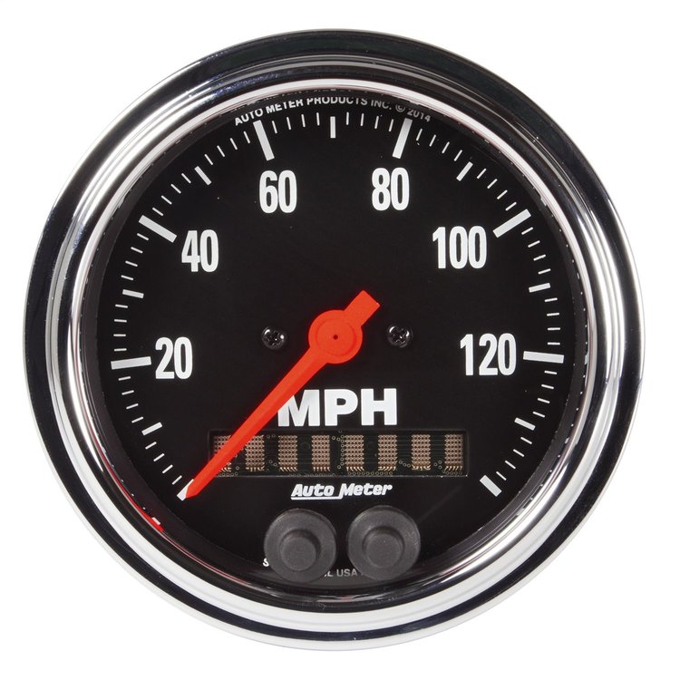 Traditional Chrome GPS Speedometer 3-3/8"