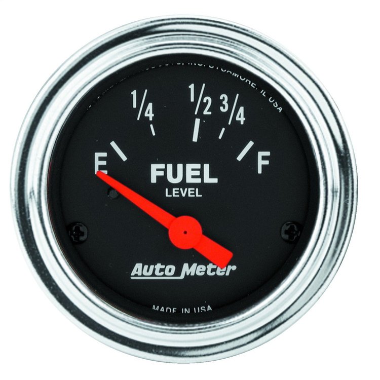 Traditional Chrome Fuel Level Gauge 2-1/16" electrical