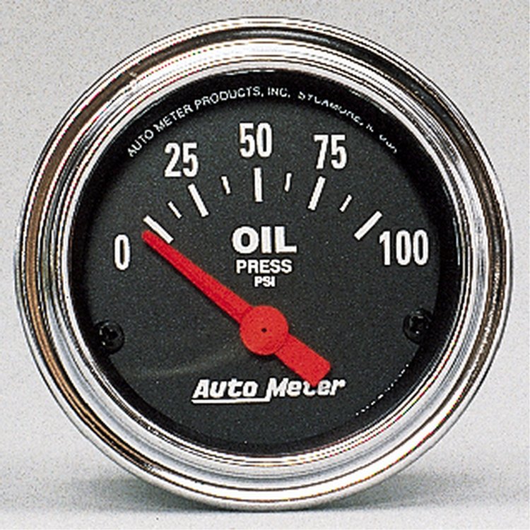Traditional Chrome Oil Pressure Gauge 2-1/16" electrical