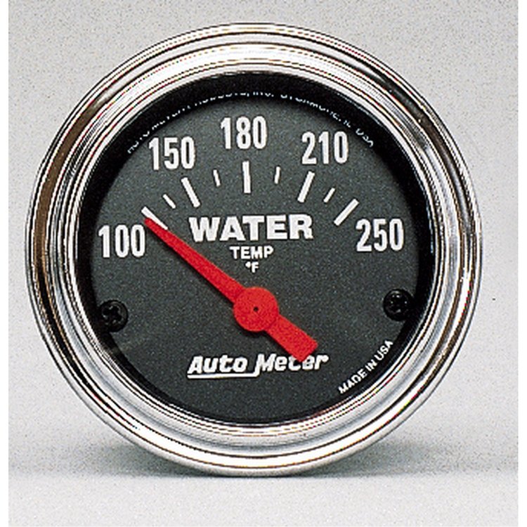 Traditional Chrome Water Temperature Gauge 2-1/16" electrical