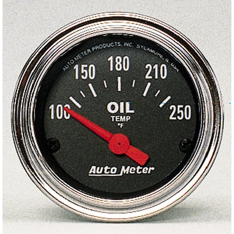 Traditional Chrome Oil Temperature Gauge 2-1/16" electrical