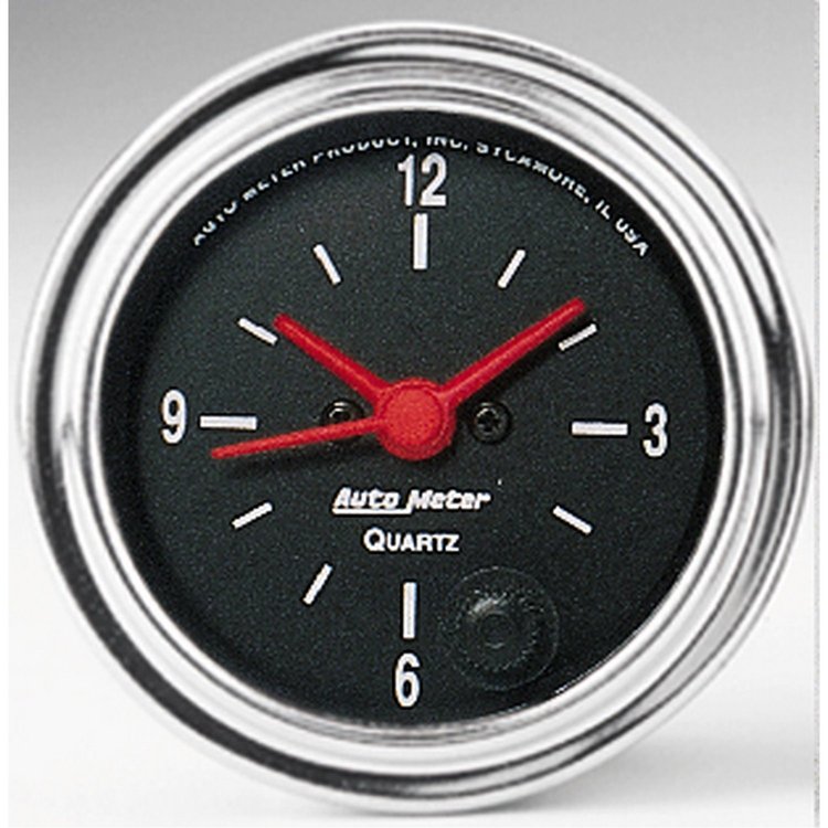 Traditional Chrome Clock 2-1/16" electrical