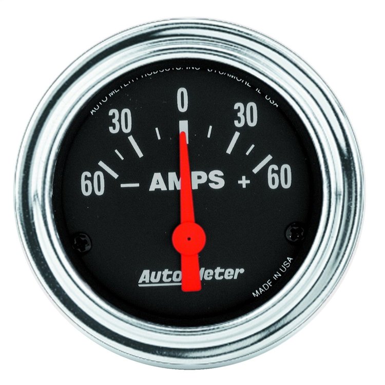 Traditional Chrome Ammeter 2-1/16" electrical