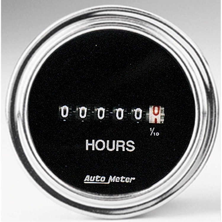 Traditional Chrome Hourmeter 2-1/16" mechanical