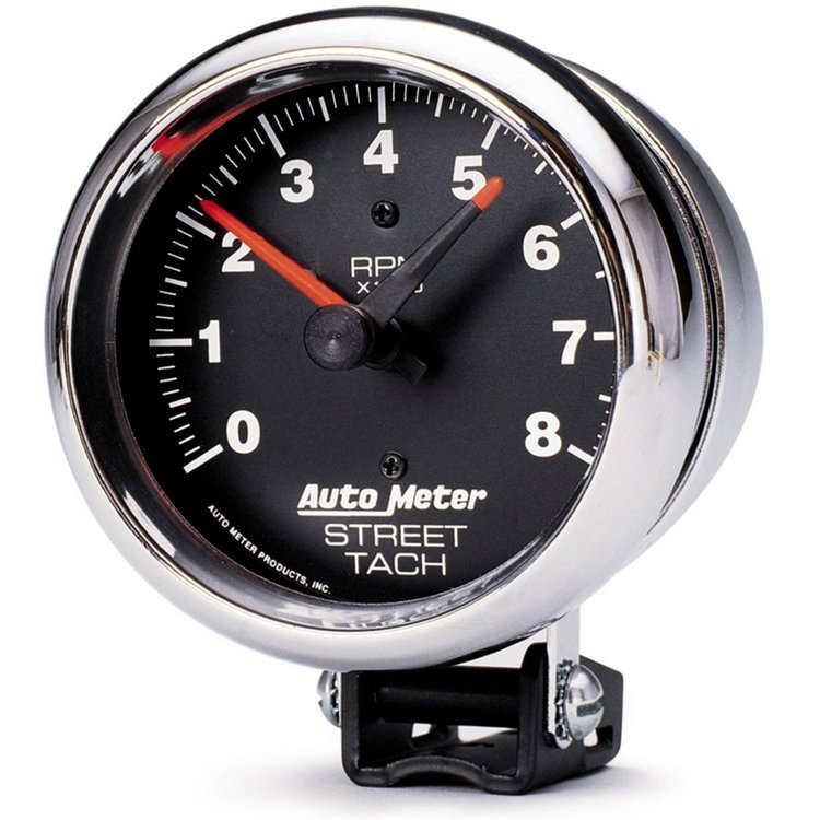 Traditional Chrome Tachometer 3-3/4" Electrical