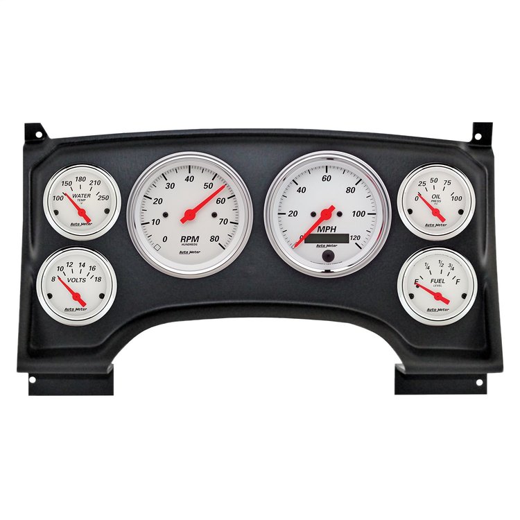 2933-03 6-Gauge Direct-Fit Dash Kit for 1994-1997 Chevy S10 Truck [Arctic White Series]