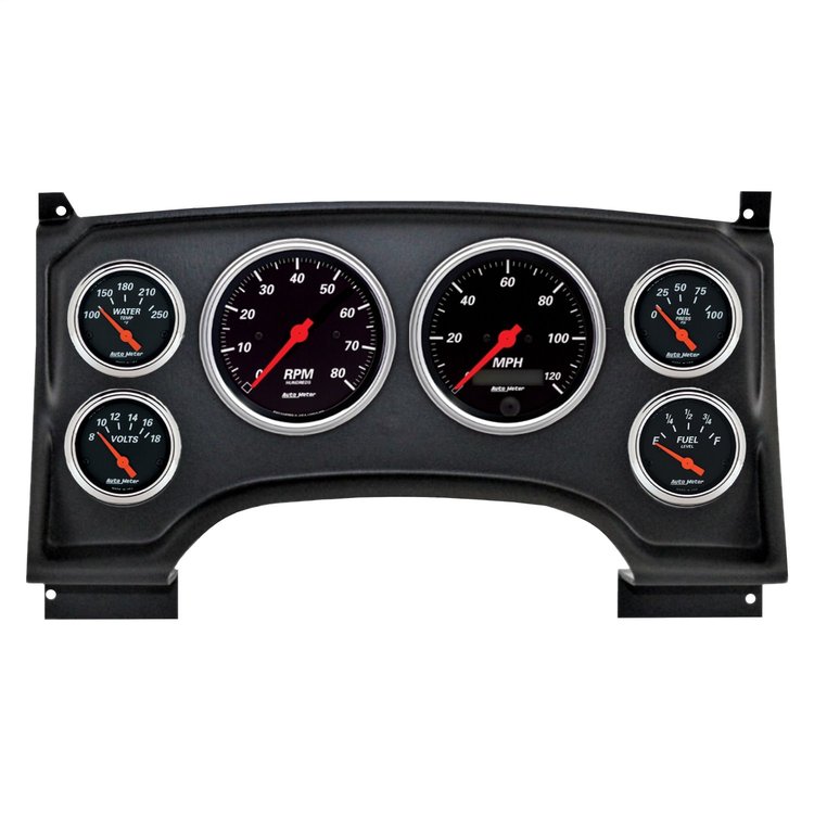 2933-06 6-Gauge Direct-Fit Dash Kit for 1994-1997 Chevy S10 Truck [Designer Black Series]