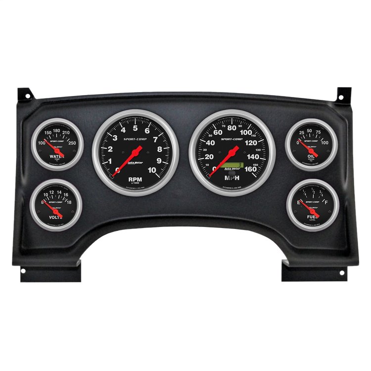 2933-11 6-Gauge Direct-Fit Dash Kit for 1994-1997 Chevy S10 Truck [Sport-Comp Series]