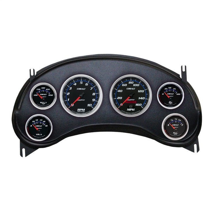 2934-06 6-Gauge Direct-Fit Dash Kit for 1998-2004 Chevy S10 Truck [Designer Black Series]