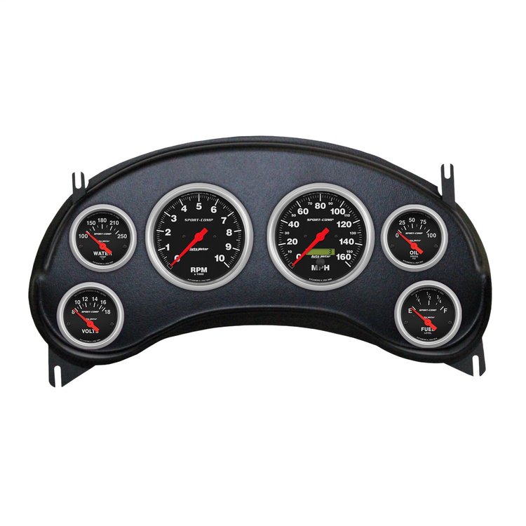 2934-11 6-Gauge Direct-Fit Dash Kit for 1998-2004 Chevy S10 Truck [Sport-Comp Series]