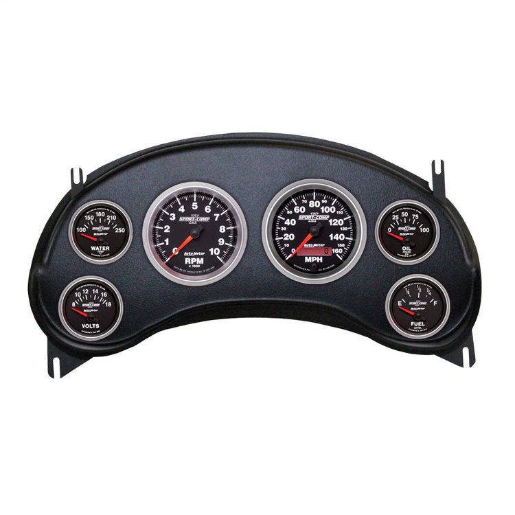 2934-12 6-Gauge Direct-Fit Dash Kit for 1998-2004 Chevy S10 Truck [Sport-Comp II Series]