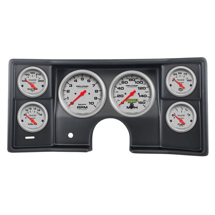 2935-13 6-Gauge Direct-Fit Dash Kit for 1978-1981 Chevy El Camino, Malibu, Monte Carlo [Ultra-Lite Series]