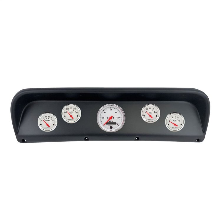 2937-03 5-Gauge Direct-Fit Dash Kit for 1967-1972 Ford F-100 [Arctic White Series]
