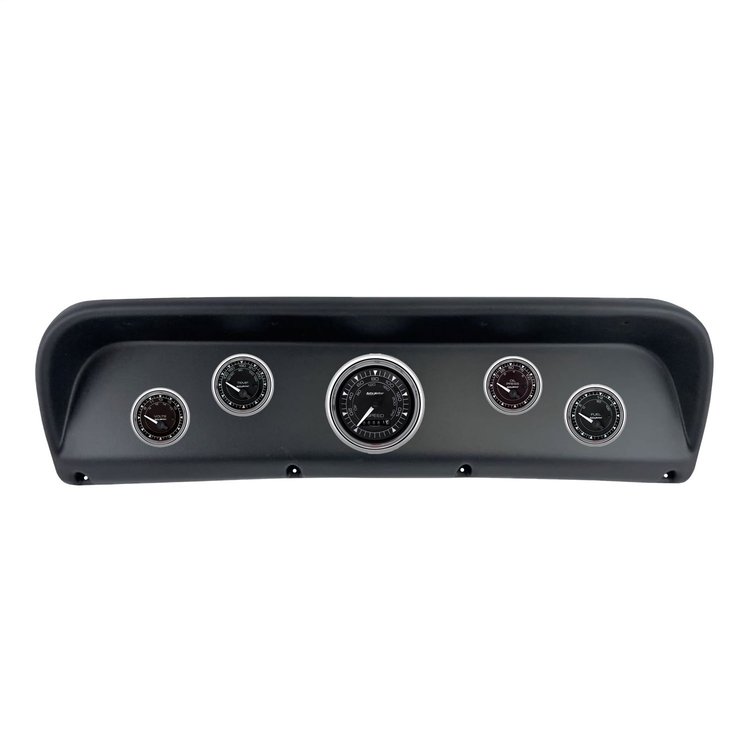 2937-15 5-Gauge Direct-Fit Dash Kit for 1967-1972 Ford F-100 [Chrono Chrome Series]
