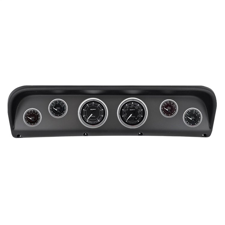 2938-15 6-Gauge Direct-Fit Dash Kit for 1967-1972 Ford F-100 [Chrono Chrome Series]