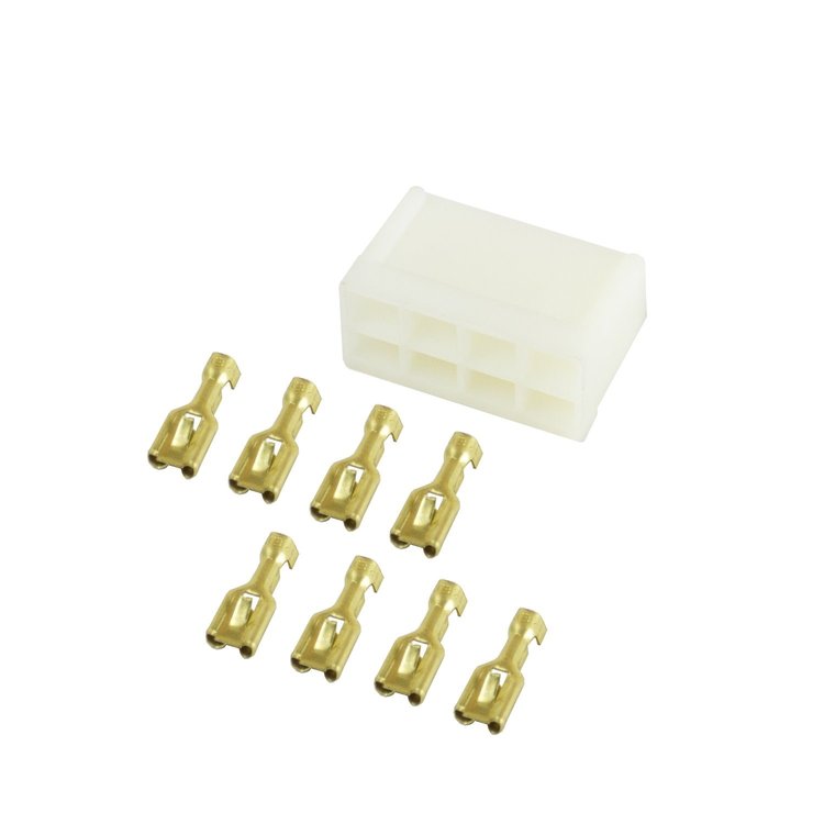 8-Terminal Wiring Connector For Electrical In-Dash Tachometers or Speedometers