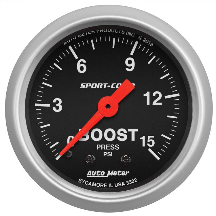 Sport-Comp Boost Gauge 2-1/16" Mechanical