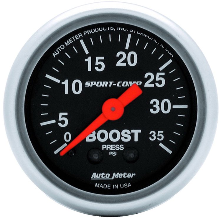 Sport-Comp Boost Gauge 2-1/16" Mechanical