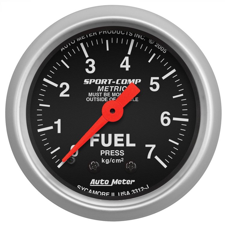 Sport-Comp Fuel Pressure Gauge 2-1/16" Mechanical