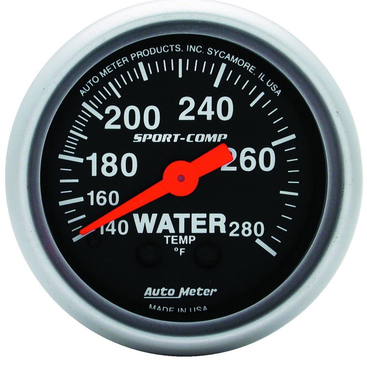Sport-Comp Water Temperature Gauge 2-1/16" Mechanical