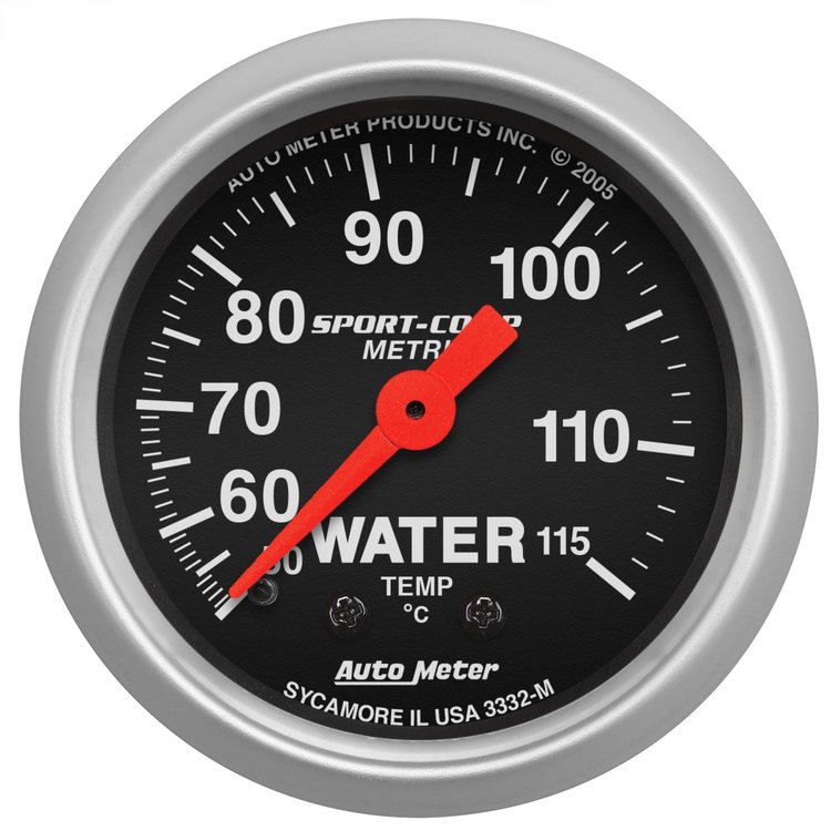 Sport-Comp Water Temperature Gauge 2-1/16" Mechanical
