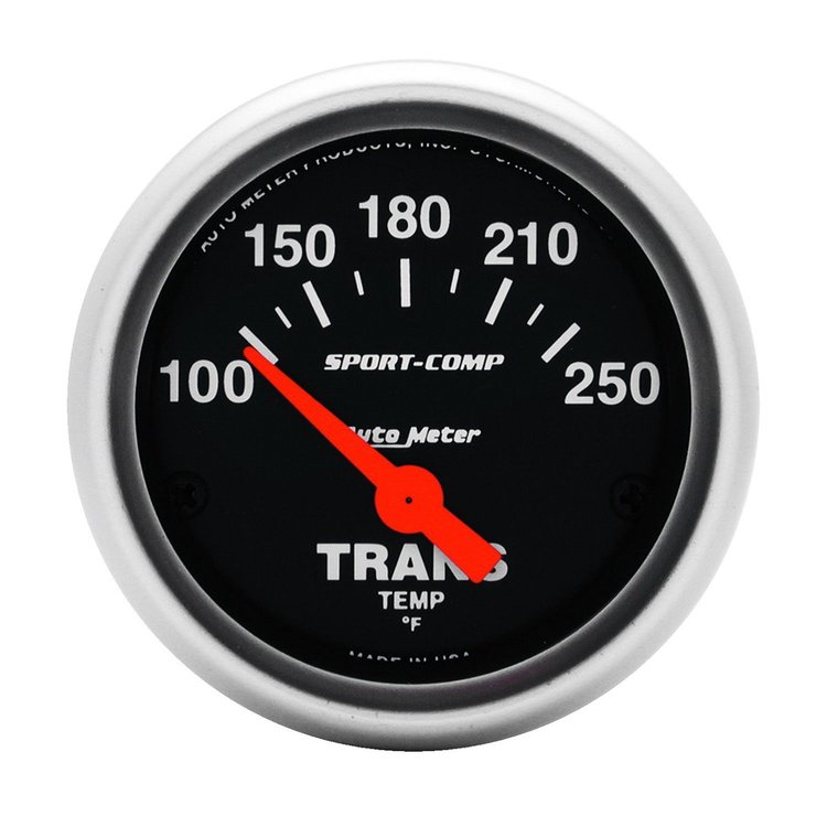 Sport-Comp Transmission Temperature Gauge 2-1/16" Electrical