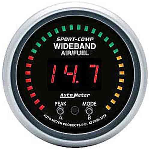 Sport-Comp Wideband Air/Fuel Gauge 2-1/16" Digital