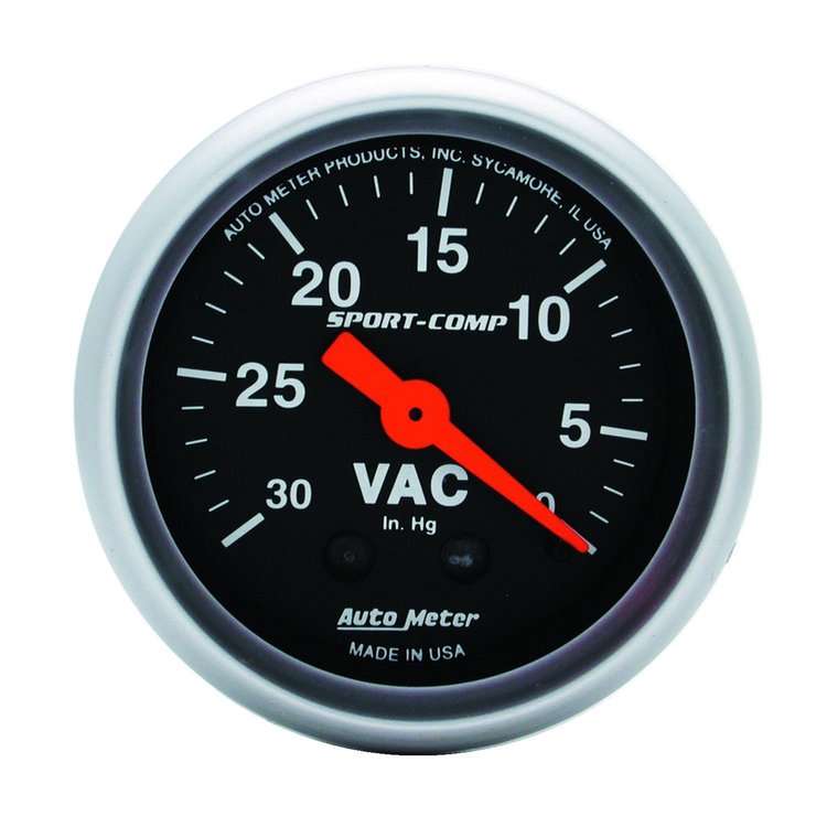 Sport-Comp Vacuum Gauge 2-1/16" Mechanical