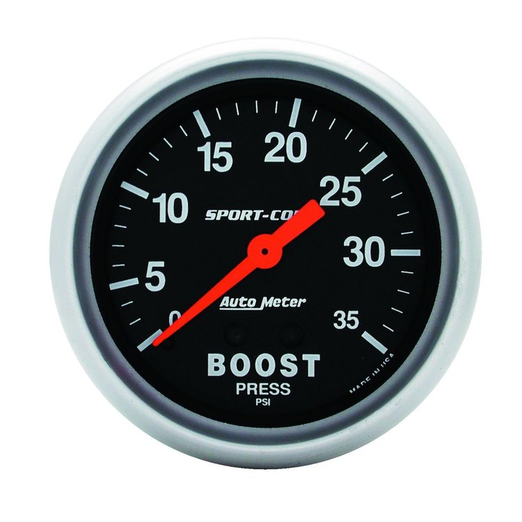 Sport-Comp Boost Gauge 2-5/8" Mechanical