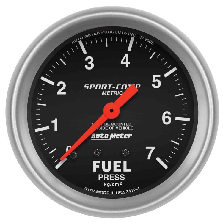 Sport-Comp Fuel Pressure Gauge 2-5/8" Mechanical