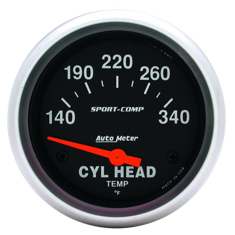 Sport-Comp Cylinder Head Gauge 2-5/8" Electrical